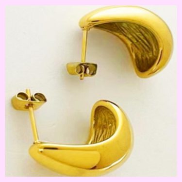 Opulent Adornments, 18K Gold-Plated, Stainless Steel Earrings, Buy Opulent Adornments Online